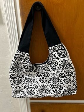 Disney Parks Black & White Mickey silhouette Patterned Shoulder Bag